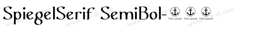 SpiegelSerif SemiBol字体转换